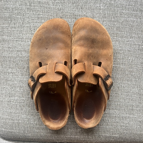 Leather Birkenstock Boston Clogs - Picture 2 of 4